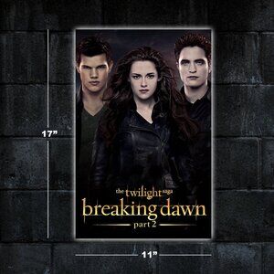 Twilight Breaking Dawn movie poster - 11x17 wall art print merch Edward Bella